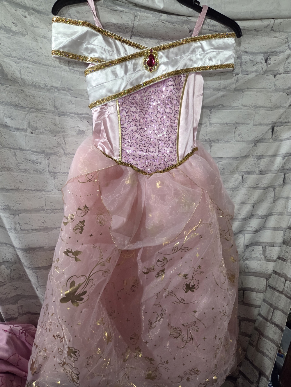 Disney Aurora Princess Sequin Tulle Dress Size 13